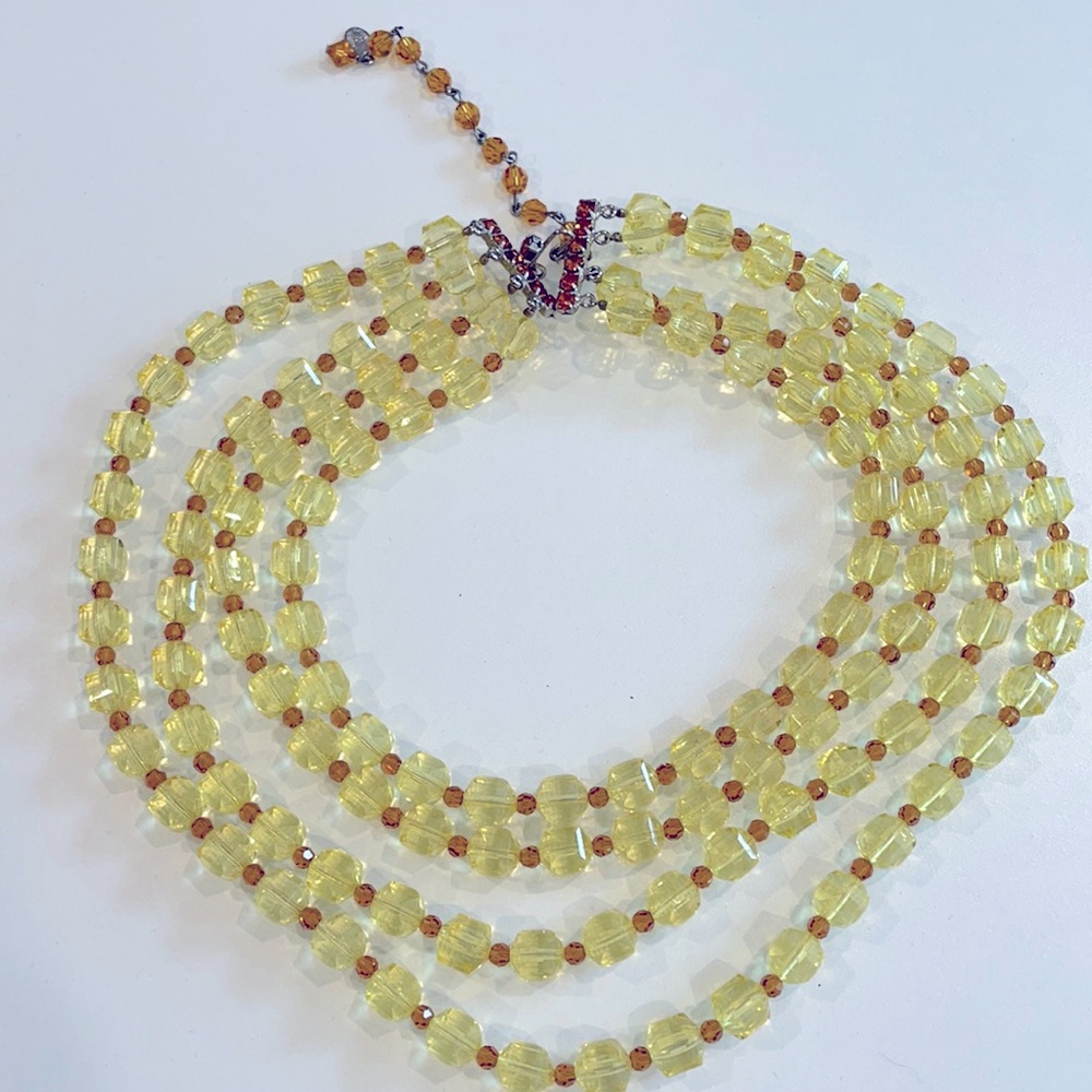 Tarina Tarantino beaded crystal necklace